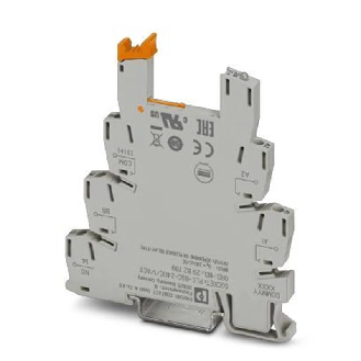 Socle de 6,2 mm pour relais 1NO, à vis, tension d'entrée 24 V AC/DC - PLC-BSC- 24UC/ 1/ACT-Lire la description