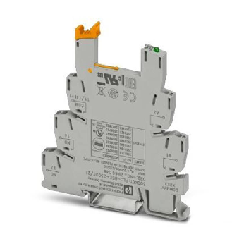 Socle de 6,2mm pour relais 1RT, à vis, tension d'entrée 230V AC/DC - PLC-BSC-230UC/21-Lire la description