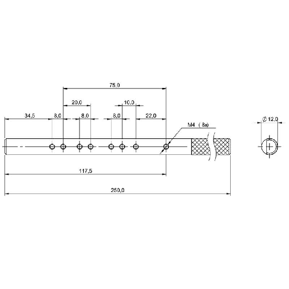 Système de montage pour barrages optiques à fourche BGL, aluminium - BMS BS-M-D12-0250-03 (BAM003F) Système de montage pour barrages optiques à fourche BGL, aluminium - BMS BS-M-D12-0250-03 (BAM003F)-Lire la description
