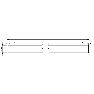 Tige pour systèmes de montage BMS, Ø 12 x 400 mm, inox, Ecolab  - BMS RS-S-D12-0400-00 (BAM03F0)-Lire la description