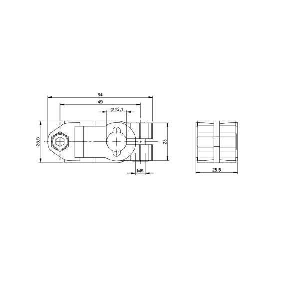 Système de montage pour le logement de barres Ø12 mm, inox - BMS CC-M-D12-E-01 (BAM03EY) Système de montage pour le logement de barres Ø12 mm, inox - BMS CC-M-D12-E-01 (BAM03EY)-Lire la description
