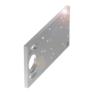 Système de montage pour capteurs et réflecteurs, Aluminium - BMS CS-M-D12-BX05-02 (BAM003C)-Lire la description