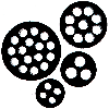 Joint d'étanchéité multi-passages IP54 M 25, Câbles 3 x Ø 6.0 mm - 53325360 | SKINTOP DIX-M 25360 Joint d'étanchéité multi-passages IP54 M 25, Câbles 3 x Ø 6.0 mm - 53325360 | SKINTOP DIX-M 25360