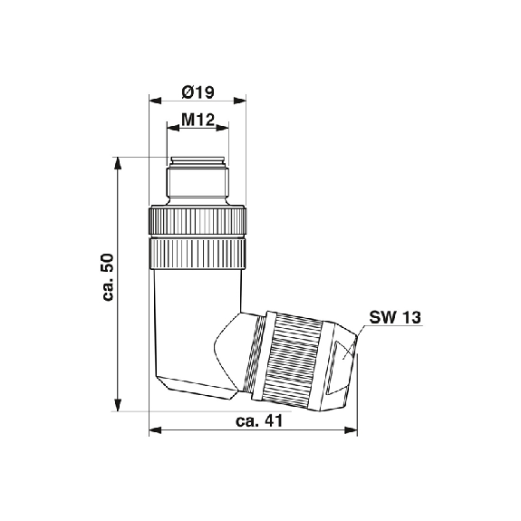 M12D Fem Coudé 4p; Blindé Bornes autodénudantes, Ø4-8mm Ethernet - SACC-M12MRD-4Q SH M12D Fem Coudé 4p; Blindé Bornes autodénudantes, Ø4-8mm Ethernet - SACC-M12MRD-4Q SH-Lire la description