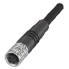 M05 Fem Droit 4p; Câble PUR 4x0.14 Noir Cpc 3m - BCC M214-0000-10-003-PX0414-030 (BCC0FLL)