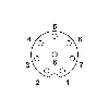 M12A Fem Droit 8p; Bornes à vis max. 0.5mm², Pg9 Ø6-8mm - SACC-M12FS-8CON-PG9-M M12A Fem Droit 8p; Bornes à vis max. 0.5mm², Pg9 Ø6-8mm - SACC-M12FS-8CON-PG9-M