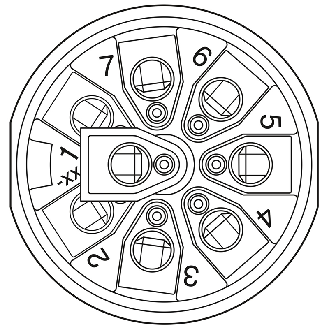M12A Fem Droit 8p; Bornes à vis max. 0.5mm², Pg9 Ø6-8mm - SACC-M12FS-8CON-PG9-M-Lire la description