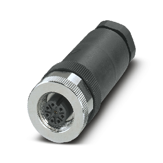 M12A Fem Droit 8p; Bornes à vis max. 0.5mm², Pg9 Ø6-8mm - SACC-M12FS-8CON-PG9-M-Lire la description
