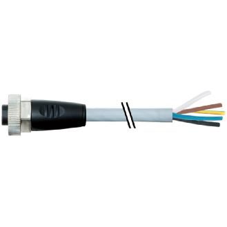 Connecteur femelle droit 7/8 5 pôles-Lire la description