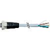 Connecteur femelle droit 7/8 5 pôles
