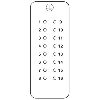 Élément de contact femelle, 16 pôles + PE, Push-in, (1-16) - HC-B16-I-PT-F