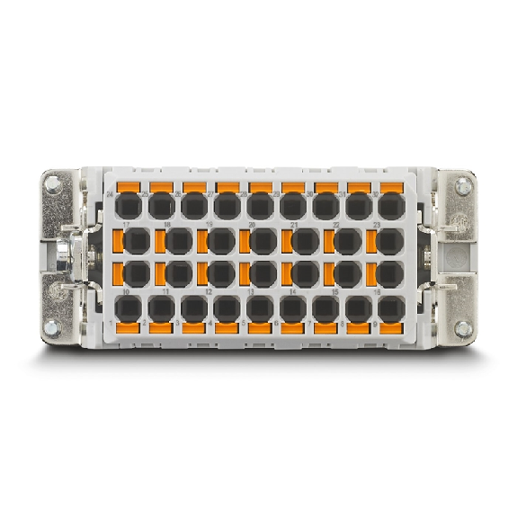 Eléments de contact femelle 32+PE, Push-in, 500V, 16A, 0,5 - 2,5mm² - HC-BB32-I-PT-F Eléments de contact femelle 32+PE, Push-in, 500V, 16A, 0,5 - 2,5mm² - HC-BB32-I-PT-F-Lire la description