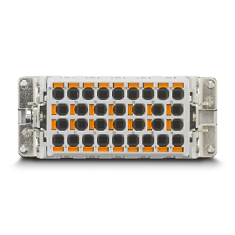 Eléments de contact femelle 32+PE, Push-in, 500V, 16A, 0,5 - 2,5mm² - HC-BB32-I-PT-F-Lire la description