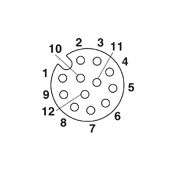 M12A Fem Droit 12p; Bornes Piercecon, Ø8,2mm - SACC-FS-12PCON SCO M12A Fem Droit 12p; Bornes Piercecon, Ø8,2mm - SACC-FS-12PCON SCO-Lire la description
