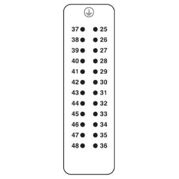 Élément de contact mâle, 24 pôles, Vis, (25-48) - HC-B 24-I-UT-M-48 Élément de contact mâle, 24 pôles, Vis, (25-48) - HC-B 24-I-UT-M-48-Lire la description