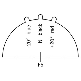 Prolongateur modèle M23 F6 bleu (-20°) 7-13,5 - 44420039 | EPIC SIGNAL M23 F6 -20 7-13,5-Lire la description
