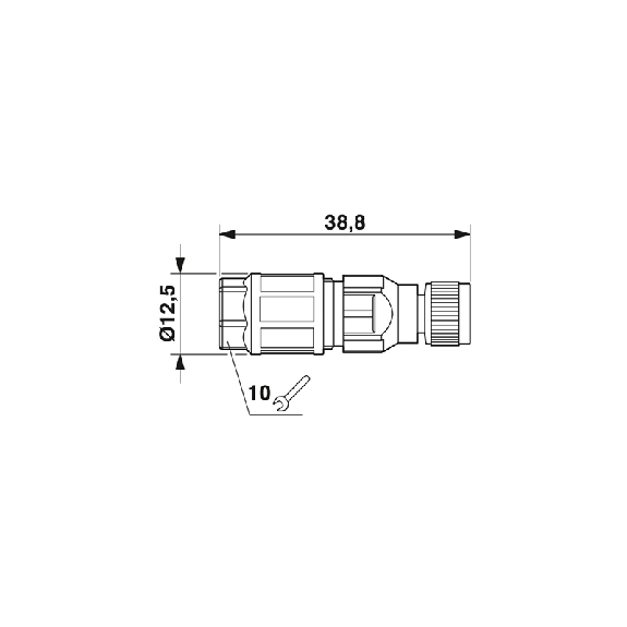 M08A Fem Droit 3p; Bornes autodénudantes, Ø2.5-5mm - SACC-M 8FS-3QO-0,5-M M08A Fem Droit 3p; Bornes autodénudantes, Ø2.5-5mm - SACC-M 8FS-3QO-0,5-M-Lire la description