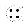 M12A Mâle Droit 4p; Bornes autodénudantes <0,34mm², Ø3.5-6mm - SACC-M12MS-4QO-0,34-M M12A Mâle Droit 4p; Bornes autodénudantes <0,34mm², Ø3.5-6mm - SACC-M12MS-4QO-0,34-M