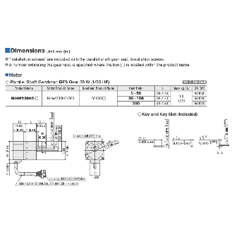Motoréducteur Brushless DC 30W Bride 60mm Axe 10mm 1:5 - BLHM230KC-5-Lire la description