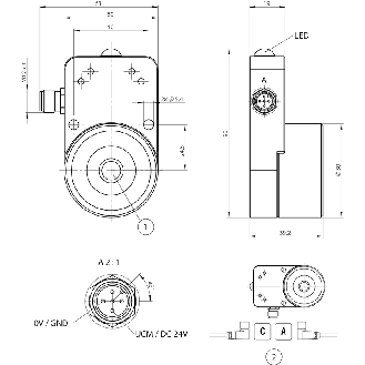 Verrouillage magnétique modulaire CEM-C60 avec aimant permanent - CEM-M2-C60-PZ-SE-161320-Lire la description
