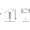Capot passe-câble, version CEM, B10, pour verrouillage longitudinal - HC-EVO-B10-HHFS-EL-AL