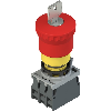 Complet: Bouton arrêt d'urgence, adaptateur de fixation et contacts - E2 AC-DXBC1013