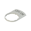 Plaque grise, avec marquage pour la gravure au laser - VE TF32H91GB10