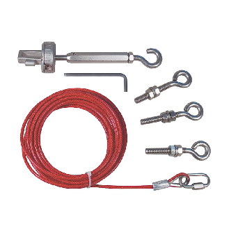 Kit câble, 126 m, acier inoxydable pour interrupteur de séc. à câble - 44506-2726 RK126-Lire la description