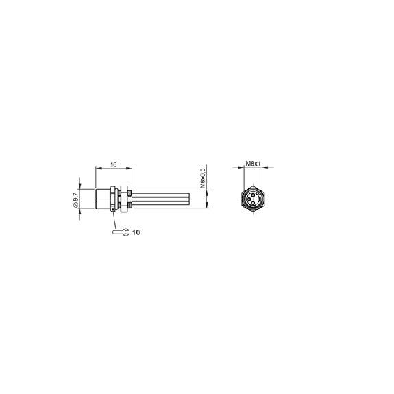 Passage de cloison M08 Fem Droit 3p/3 fils (3 x 0.25mm²) 2m, 60V - BCC M353-0000-10-RM049-020 (BCC0E4Z) Passage de cloison M08 Fem Droit 3p/3 fils (3 x 0.25mm²) 2m, 60V - BCC M353-0000-10-RM049-020 (BCC0E4Z)-Lire la description