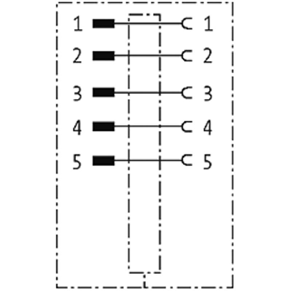 Passage de Cloison M12B Fem 5p/M12B Mâle 5p; Profibus Blindé - 7000-44111-0000000 Passage de Cloison M12B Fem 5p/M12B Mâle 5p; Profibus Blindé - 7000-44111-0000000-Lire la description