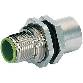 Passage de Cloison M12B Fem 5p/M12B Mâle 5p; Profibus Blindé - 7000-44111-0000000-Lire la description