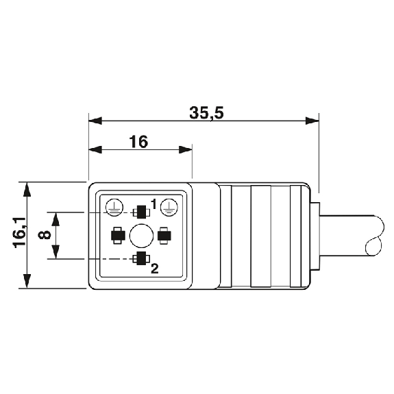 Connect. EV Forme C 8mm 24V LED+ATP; Câble PUR Gris/Noir 5m - SAC-3P- 5,0-PUR/C-1L-Z Connect. EV Forme C 8mm 24V LED+ATP; Câble PUR Gris/Noir 5m - SAC-3P- 5,0-PUR/C-1L-Z-Lire la description