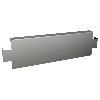 Plaque de socle latérale inox -x100x500mm (LxHxP) - VX 8620.071