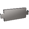 Plaque de socle latérale inox -x100x400mm (LxHxP) - VX 8620.070