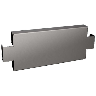 Plaque de socle latérale inox -x100x400mm (LxHxP) - VX 8620.070-Lire la description
