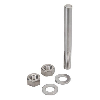 Poteau de 100 mm pour support de montage flexible - E39-L263 Poteau de 100 mm pour support de montage flexible - E39-L263