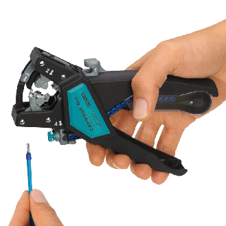 Outil pour le traitement des embouts de 0,5 mm² à 2,5 mm² - CRIMPFOX 4 IN 1 SET-Lire la description