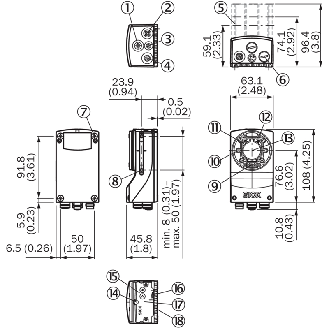 InspectorP632 Flex Monture C - V2D632P-2MXCXB0-Lire la description