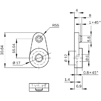 Support de montage pour V200/V300 - SIC2045375-Lire la description