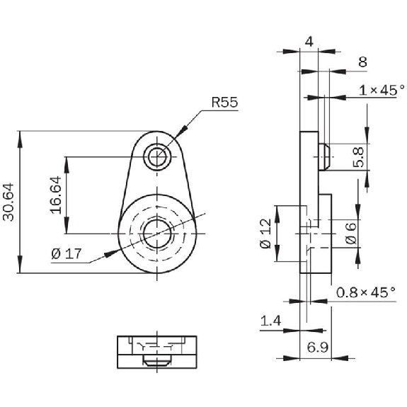 Support de montage pour V200/V300 - SIC2045375 Support de montage pour V200/V300 - SIC2045375-Lire la description
