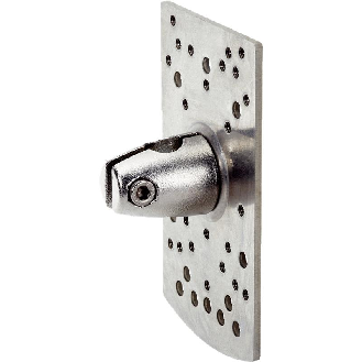 Noix de fixation pour tube Ø12mm, Plaque en L avec trous taraudés - BEF-KHS-N04-Lire la description