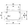 Elément de contact femelle, 6 pôles, Vis, 500V, 16A, 0,5 - 2,5mm² - HC-B 10-I-UT-F