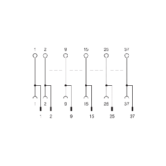 Interface Sub-D 09 pôles Femelle/Male - XISD09FM [ISD09FM]-Lire la description