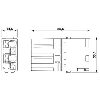 Module 12 contacts de puissance mâle, Push-in, 830 V, 40 A - HC-M-04-PT-M