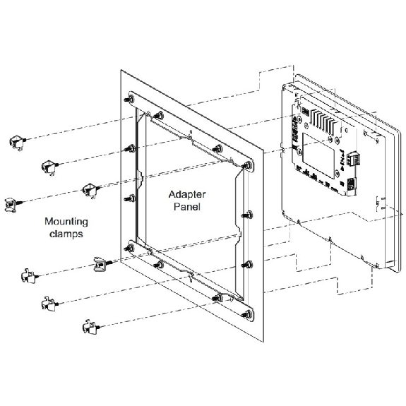 Plaque d'adaptation G308A ou C par des G07 ou CR1000/3000 en 07" - CRA000AD08070000-Lire la description