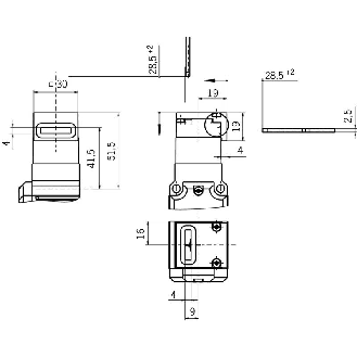 Module d'insertion pour SGP/STA/STP/STM avec 2 vis de fixation - 93157-Lire la description