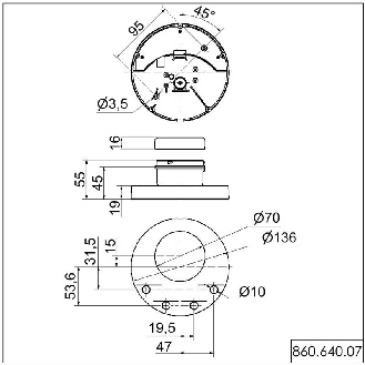 AndonCONTROL BWM 100-240VAC NOIR - 860.640.07-Lire la description