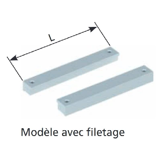 Barrette de serrage avec filetage Type 80 (lot de 2 pièces) - 91849-Lire la description