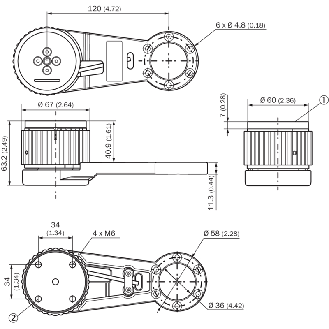 Système de roue de mesure modulaire et Bras à ressort MWS120 - BEF-MWS120-ARM-Lire la description