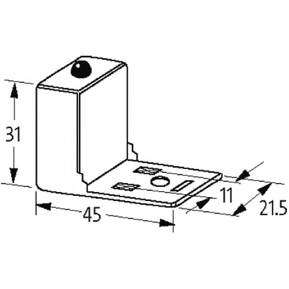 Module d'antiparasit. p/électrov. Forme BI LED 230VAC/DC 50W/VA - 3124216 | LBS-LED JAUNE 220 U-Lire la description